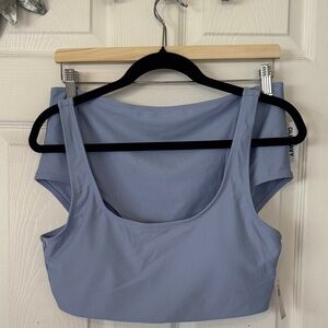 Old Navy Matte High-Waisted Bikini Swim bottoms and Scope Neck Top. NWT Sz XL